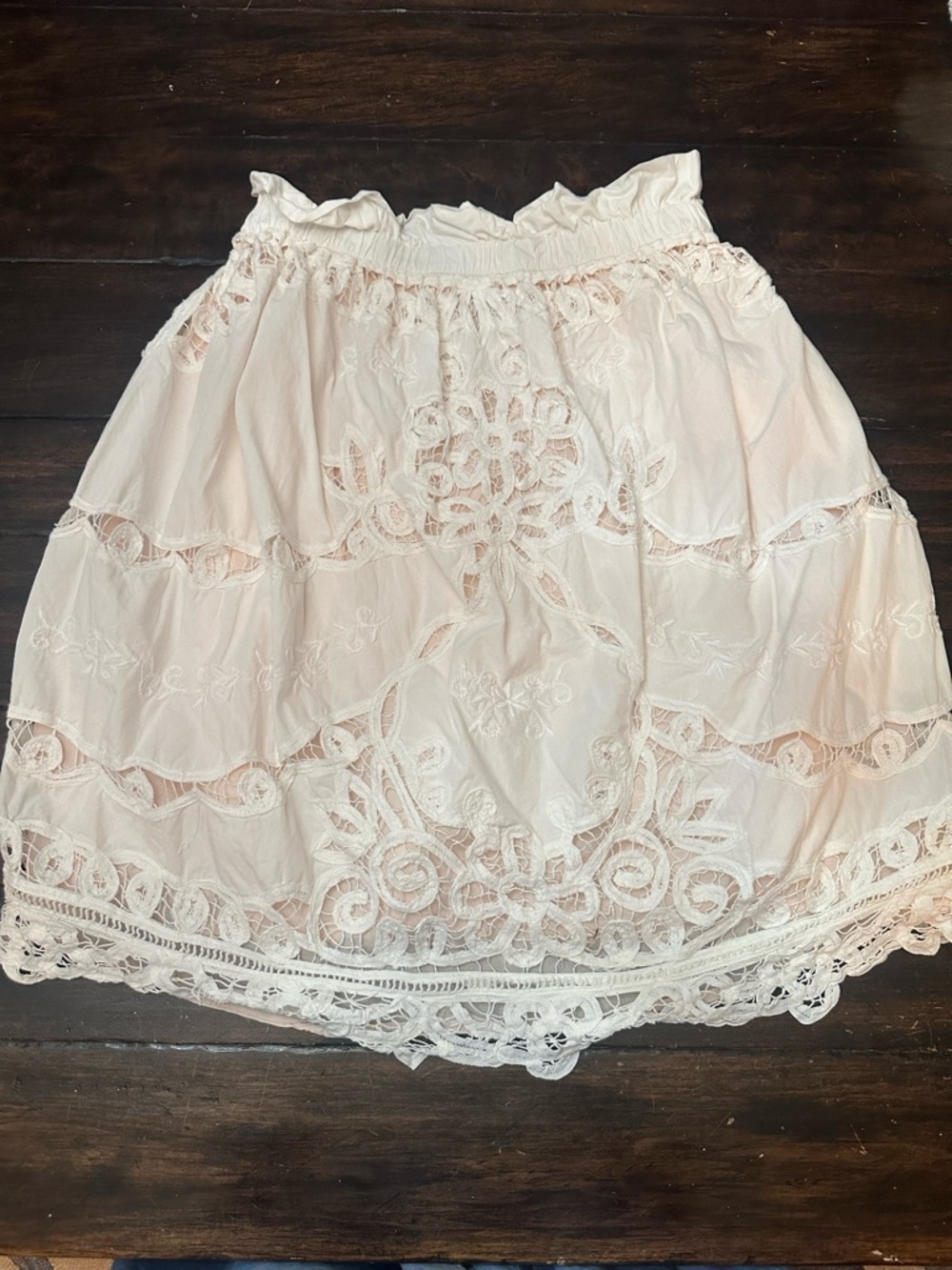 Maeve by Anthropologie White Strapless Lace Mini Dress Size Small 38629 - Picture 5 of 16
